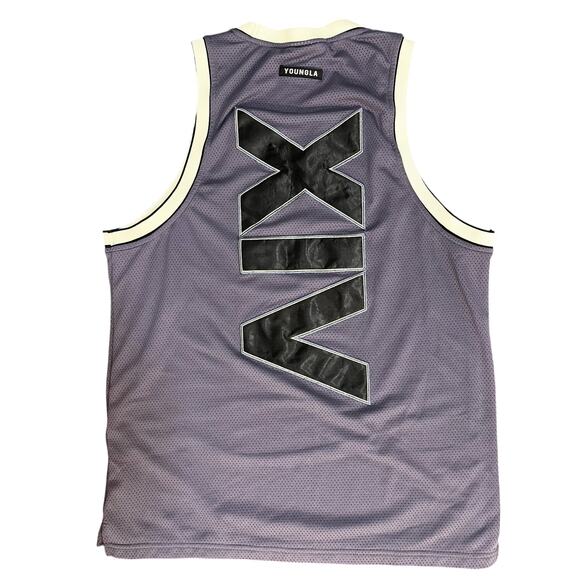 YoungLA Purple Mesh Tank Top (Medium) - Picture 2 of 4